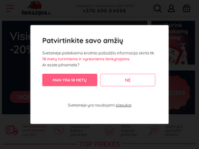 'fantazijos.lt' screenshot