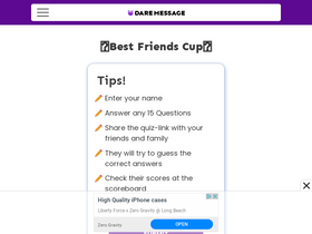 'daremessage.xyz' screenshot
