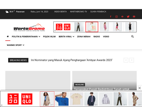'wartabromo.com' screenshot