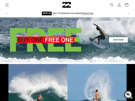 Billabong homepage screenshot