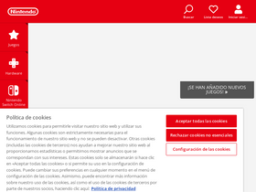 'nintendo.es' screenshot