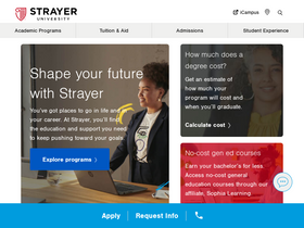 'strayer.edu' screenshot