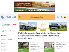 'priejuros.lt' screenshot