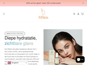 MSkin website screenshot