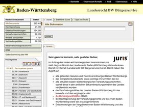 'landesrecht-bw.de' screenshot