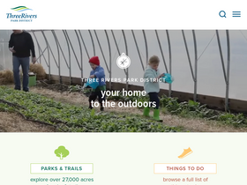 'threeriversparks.org' screenshot