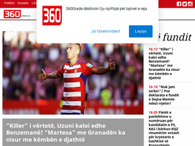 '360grade.al' screenshot