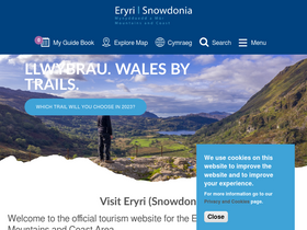 'visitsnowdonia.info' screenshot