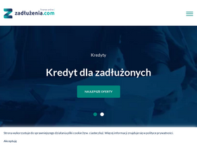 'zadluzenia.com' screenshot