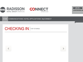 'radissonhotelsconnect.com' screenshot