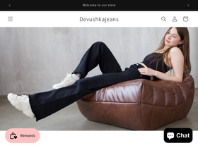 devushkajean.com homepage screenshot