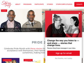 'storycorps.org' screenshot