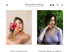 'alwaysmoodyblogs.com' screenshot