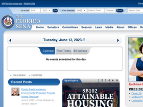 'flsenate.gov' screenshot
