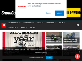 'snowgoer.com' screenshot