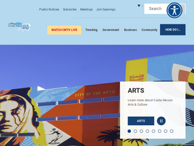 'costamesaca.gov' screenshot