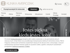 'klinikaambroziak.pl' screenshot