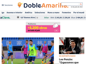 'dobleamarilla.com.ar' screenshot