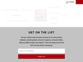 BBQRubs.com homepage screenshot