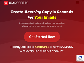 'leadscripts.co' screenshot