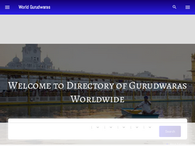 'worldgurudwaras.com' screenshot