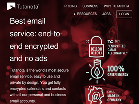 'tutanota.com' screenshot