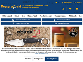 'messerworld.de' screenshot