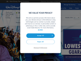 'disneyholidays.com' screenshot