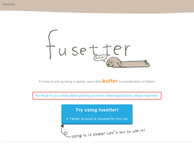 'fusetter.com' screenshot