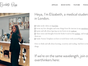 'elizabethfilips.com' screenshot