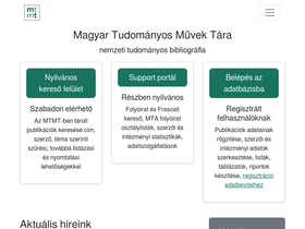 'mtmt.hu' screenshot