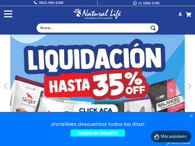 'natural-life.com.ar' screenshot