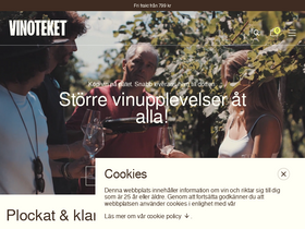 'vinoteket.se' screenshot