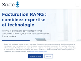 'xacte.net' screenshot