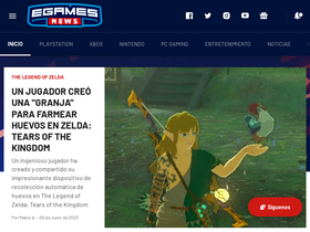 'egames.news' screenshot