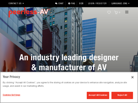 'peerless-av.com' screenshot