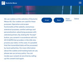 'messe.de' screenshot