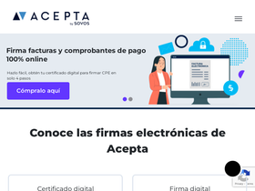 'acepta.pe' screenshot