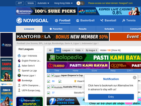 'nowgoal5.com' screenshot