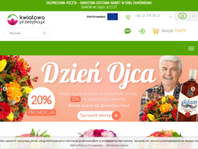'kwiatowaprzesylka.pl' screenshot