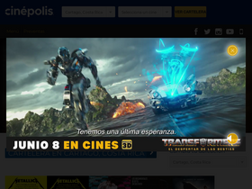 'cinepolis.co.cr' screenshot