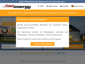 'fastenergy.de' screenshot