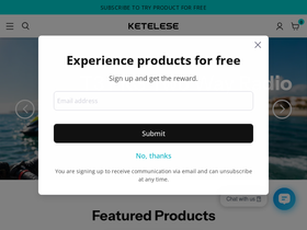 ketelese.com homepage screenshot
