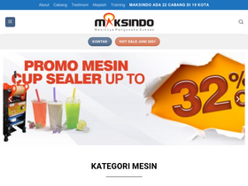 'tokomesin.com' screenshot