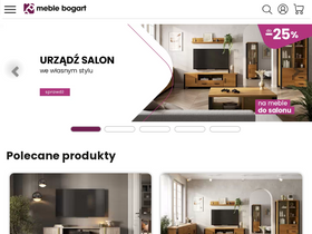 'meble-bogart.pl' screenshot