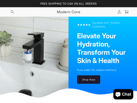 Modern Core website screenshot