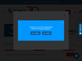 Rumex homepage screenshot