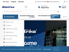 'elektrika.lv' screenshot