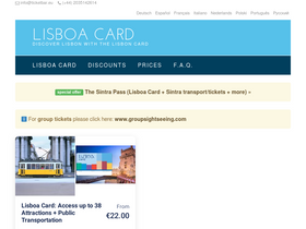'lisboacard.org' screenshot