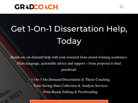 'gradcoach.com' screenshot